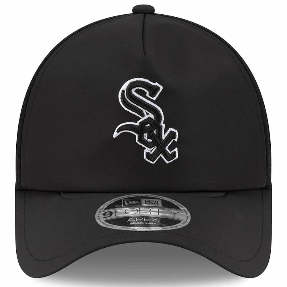 Chicago White Sox New Era 2026 Batting Practice Apex 9FORTY Adjustable Trucker Hat - Black - New Era Online