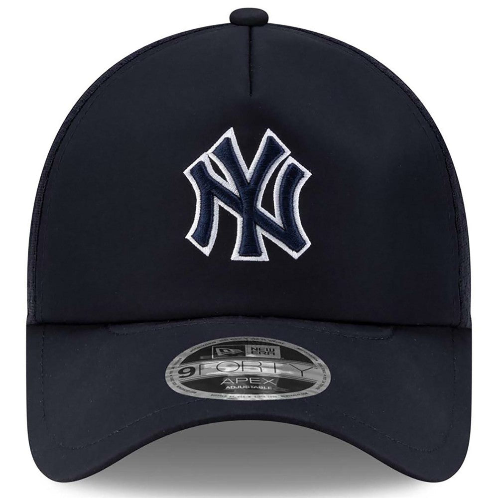 New York Yankees New Era 2026 Batting Practice Apex 9FORTY Adjustable Trucker Hat - Navy - New Era Discount