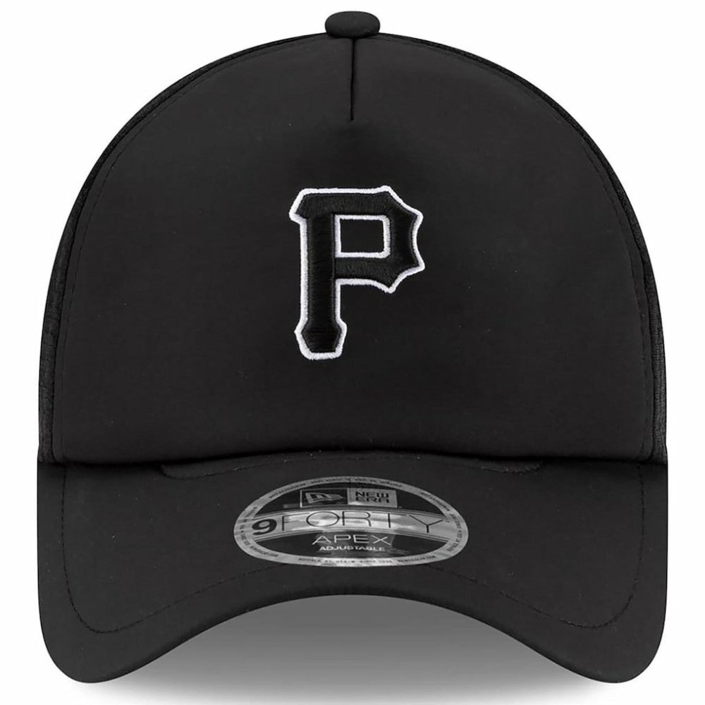 Pittsburgh Pirates New Era 2026 Batting Practice Apex 9FORTY Adjustable Trucker Hat - Black - New Era Discount