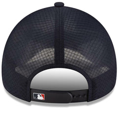 Cleveland Guardians New Era 2026 Batting Practice Apex 9FORTY Adjustable Trucker Hat - Navy - New Era Discount