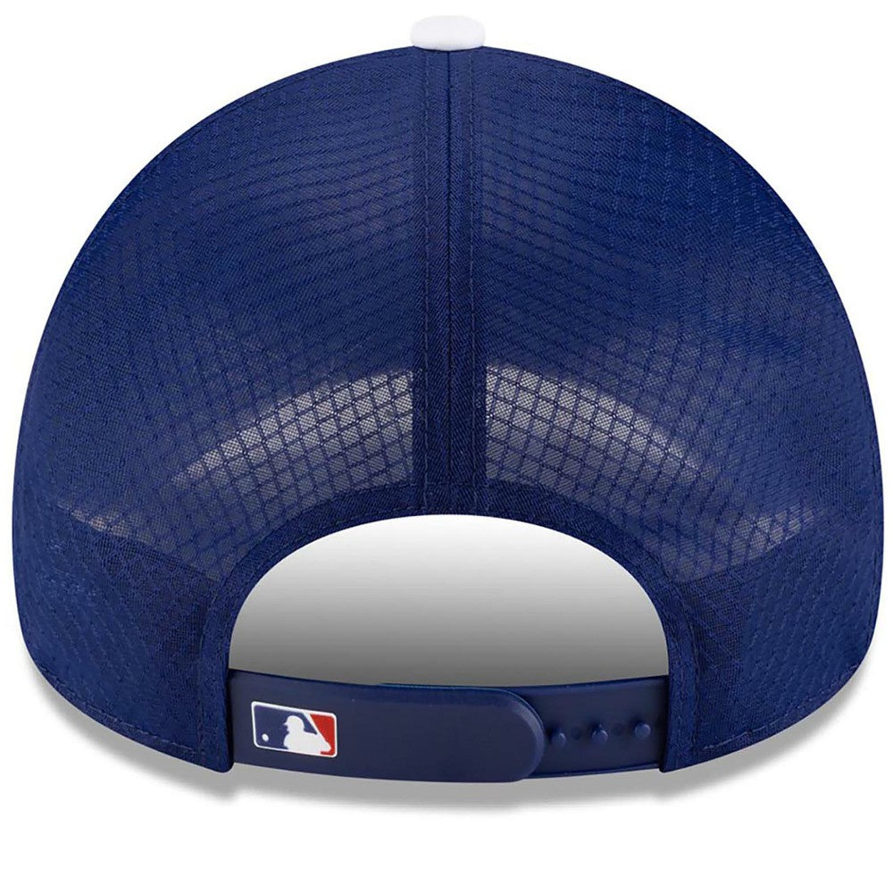 Los Angeles Dodgers New Era 2026 Batting Practice Apex 9FORTY Adjustable Trucker Hat - Royal - New Era Online