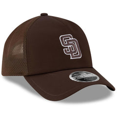 San Diego Padres New Era 2026 Batting Practice Apex 9FORTY Adjustable Trucker Hat - Brown - New Era Online