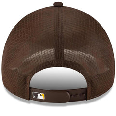 San Diego Padres New Era 2026 Batting Practice Apex 9FORTY Adjustable Trucker Hat - Brown - New Era Online