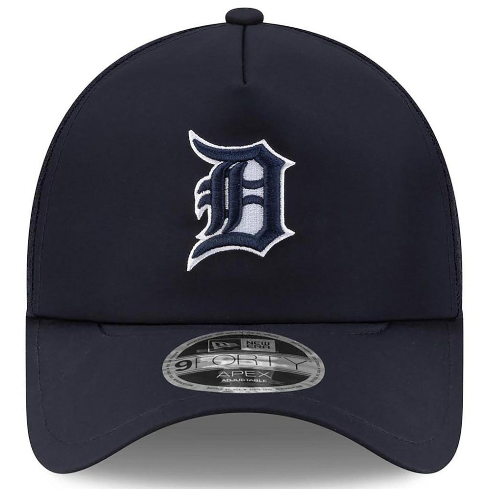 Detroit Tigers New Era 2026 Batting Practice Apex 9FORTY Adjustable Trucker Hat - Navy - New Era Lifestyle