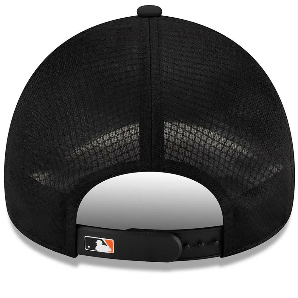 San Francisco Giants New Era 2026 Batting Practice Apex 9FORTY Adjustable Trucker Hat - Black - New Era Online