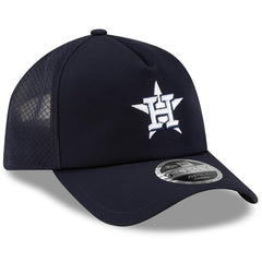 Houston Astros New Era 2026 Batting Practice Apex 9FORTY Adjustable Trucker Hat - Navy - New Era Online