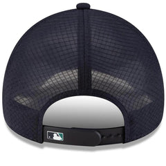 Seattle Mariners New Era 2026 Batting Practice Apex 9FORTY Adjustable Trucker Hat - Navy - New Era Discount
