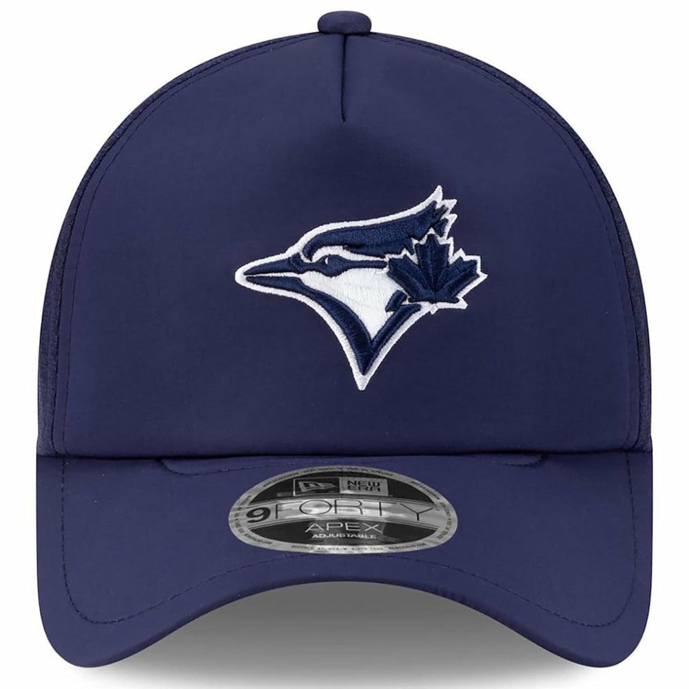 Toronto Blue Jays New Era 2026 Batting Practice Apex 9FORTY Adjustable Trucker Hat - Navy - New Era Sale