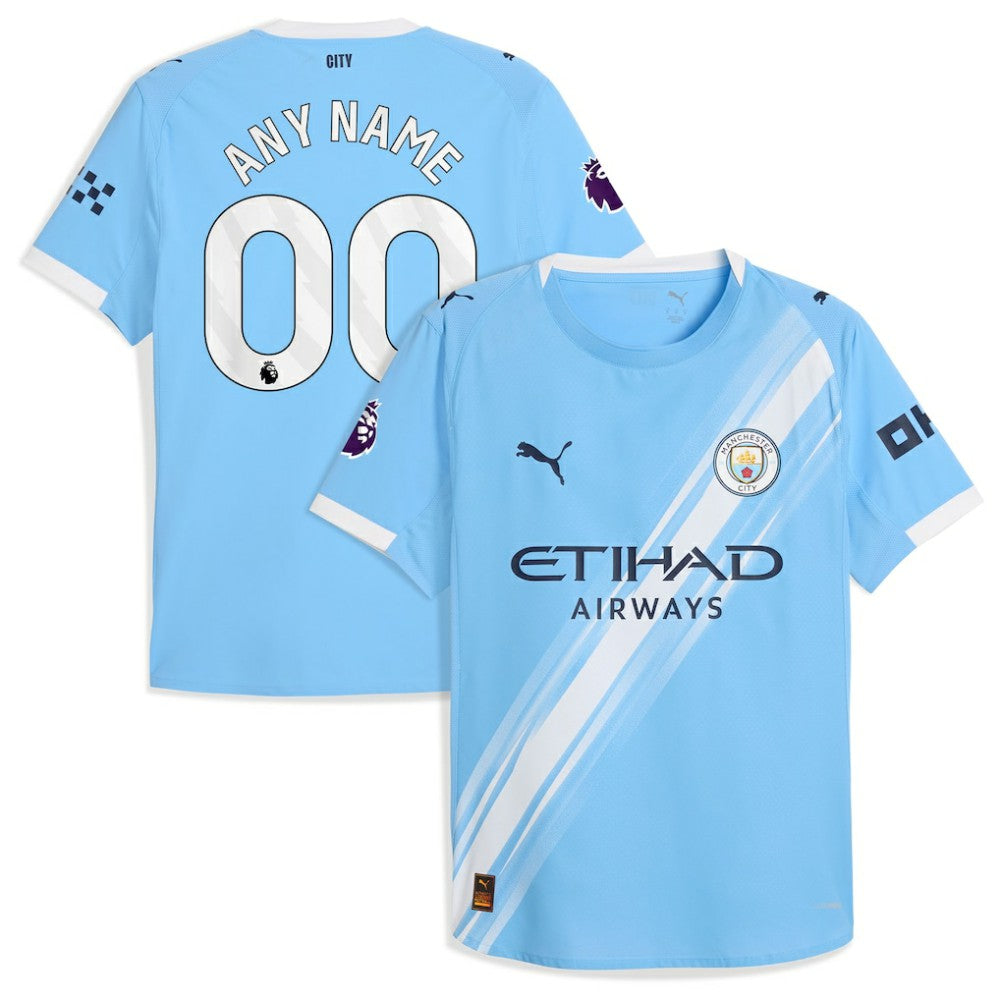 Manchester City 2025/26 Home Custom Jersey Sky Blue - Puma