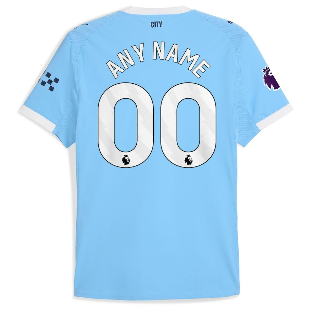 Manchester City 2025/26 Home Custom Jersey Sky Blue - Puma