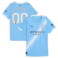 Manchester City Women's 2025/26 Home Replica Custom Jersey Sky Blue - Puma outlet