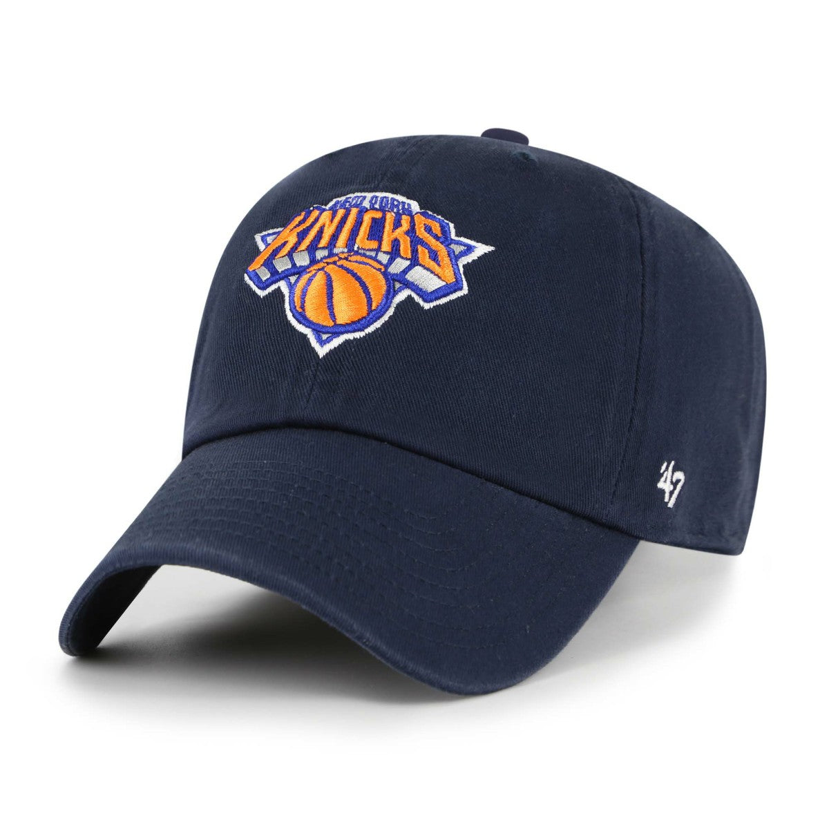 New York Knicks '47 Core Logo Clean Up Adjustable Hat Navy | 47 brand online