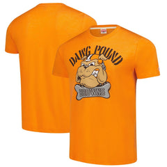 Cleveland Browns Homage Unisex Tri-Blend Dawg Pound XL Bone Collar T-Shirt Orange