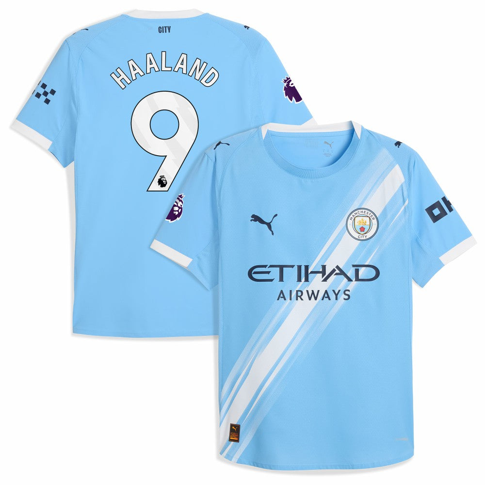 Erling Haaland Manchester City 2025/26 Home Player Jersey Sky Blue - Puma sale