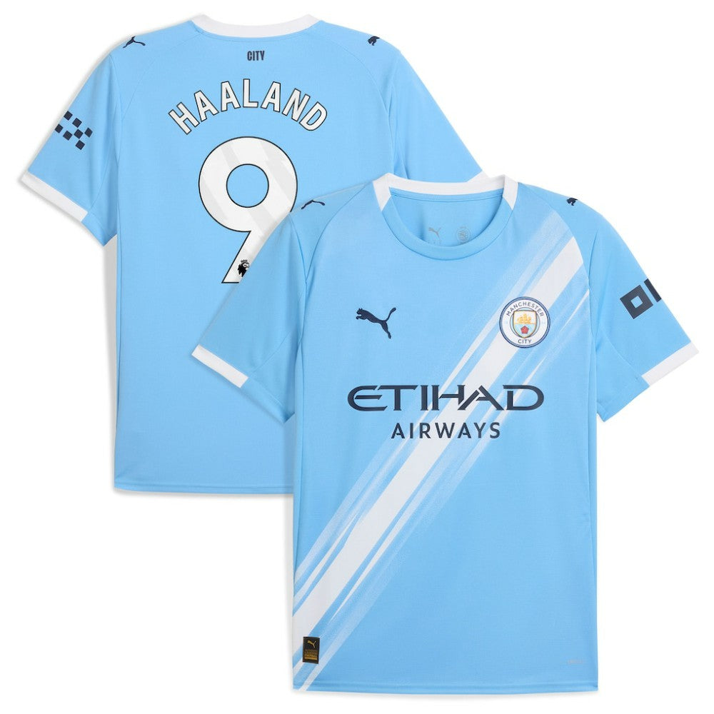 Erling Haaland Manchester City 2025/26 Home Replica Player Jersey Sky Blue - Puma Discount