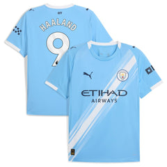 Erling Haaland Manchester City 2025/26 Home Replica Player Jersey Sky Blue - Puma Discount