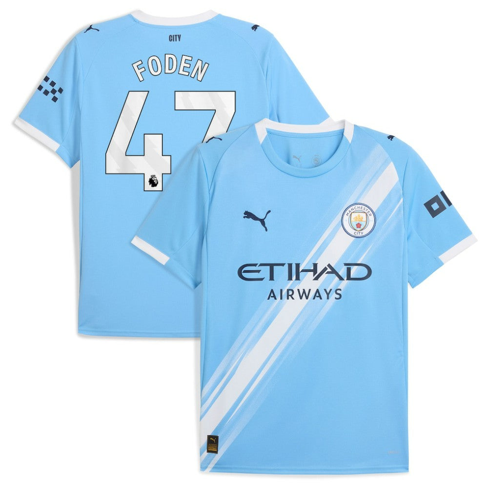Phil Foden Manchester City 2025/26 Home Replica Player Jersey Sky Blue - Puma sale