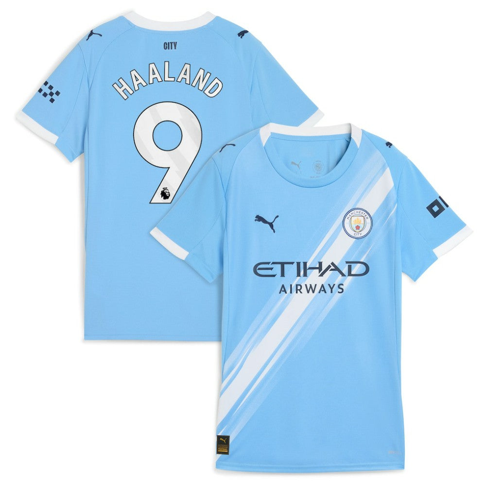 Erling Haaland Manchester City Women's 2025/26 Home Replica Player Jersey Sky Blue - Puma cheap
