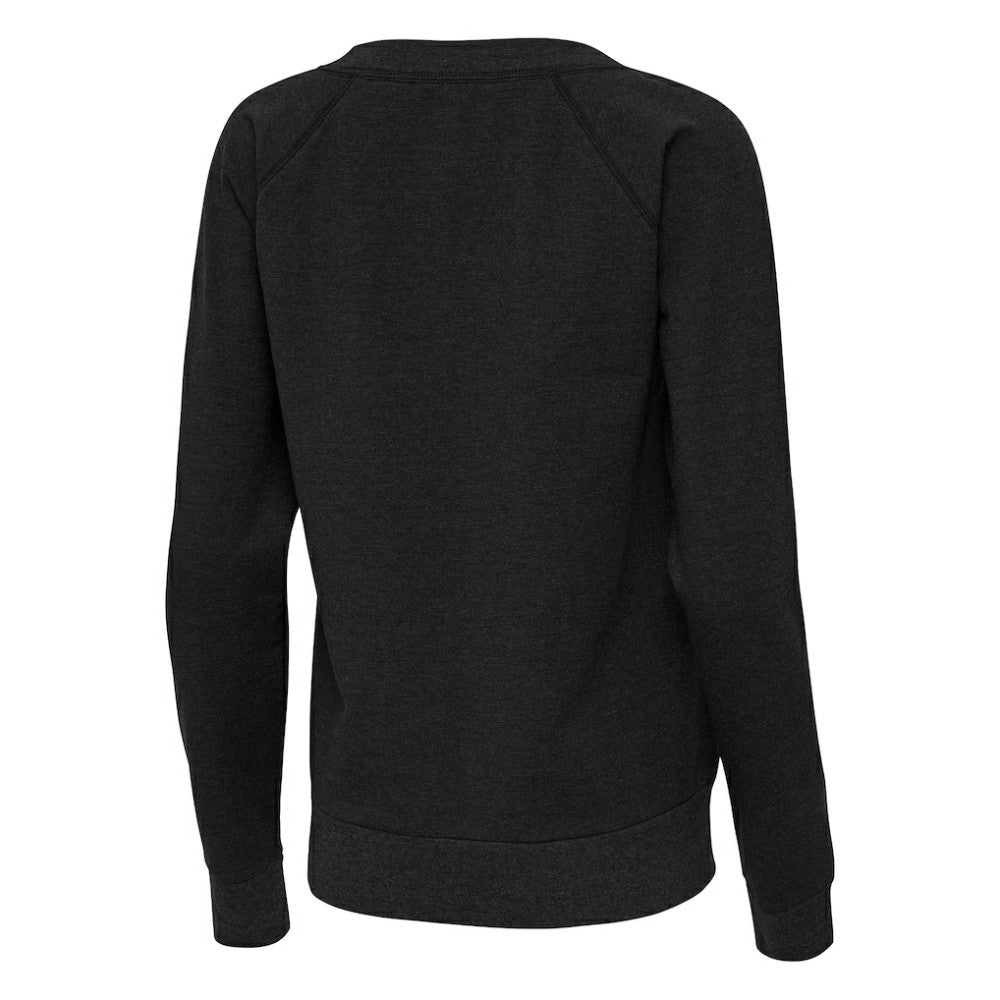 Pittsburgh Pirates Antigua Women's Varsity Tri-Blend V-Neck Long Sleeve T-Shirt - Heather Black - MLB Online