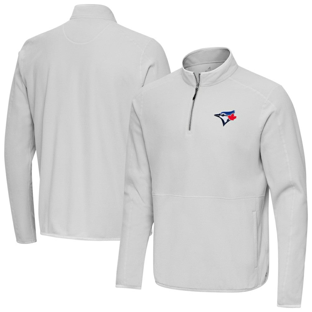 Toronto Blue Jays Antigua Step Up Quarter-Zip Pullover - Gray - MLB Online