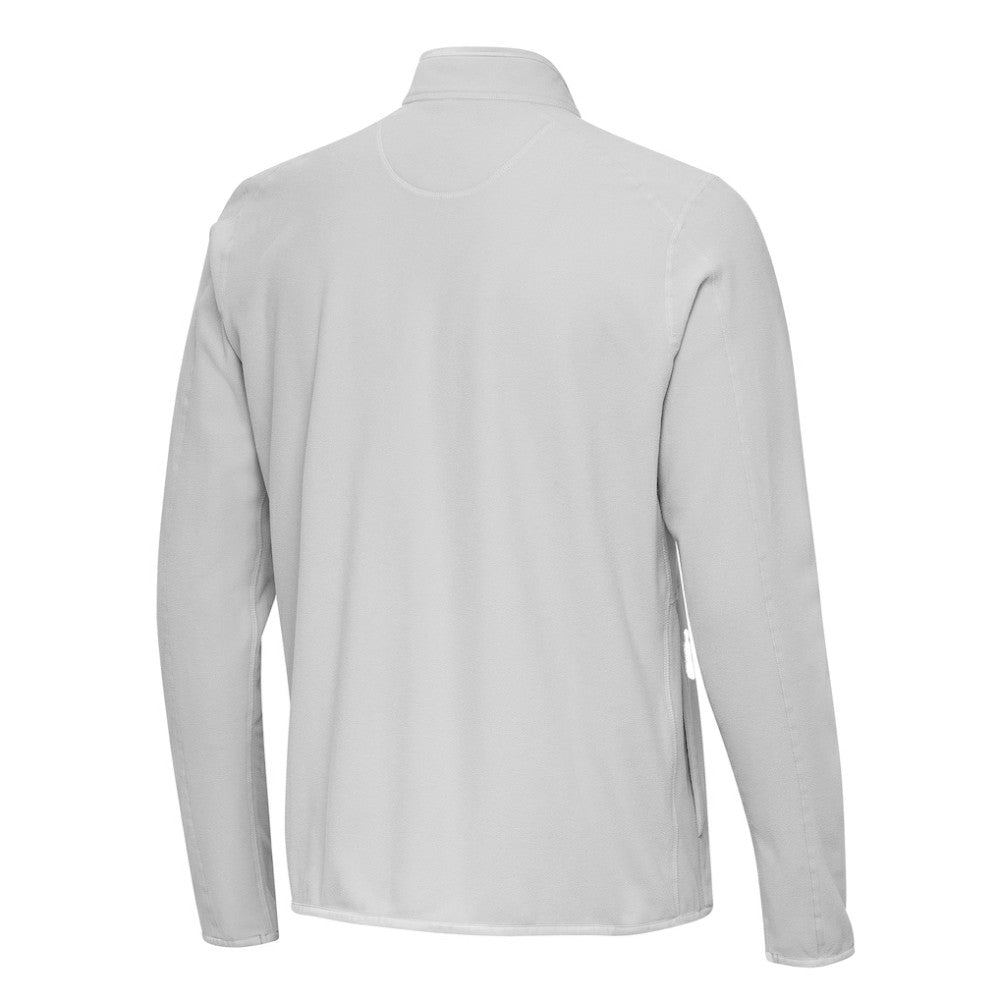 Chicago Cubs Antigua Step Up Quarter-Zip Pullover - Gray - MLB Lifestyle
