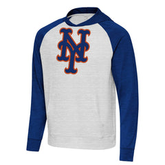 New York Mets Antigua Urgent Pullover Hoodie - Royal/Gray - MLB on Sale