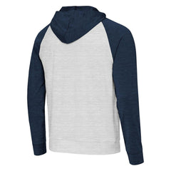 New York Yankees Antigua Urgent Pullover Hoodie - Heather Navy/Gray - MLB Discount