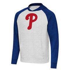 Philadelphia Phillies Antigua Urgent Pullover Hoodie - Royal/Gray - MLB Sale