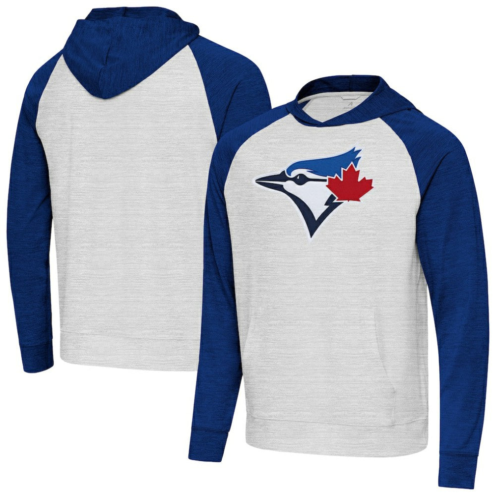 Toronto Blue Jays Antigua Urgent Pullover Hoodie - Royal/Gray - MLB on Sale