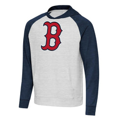 Boston Red Sox Antigua Urgent Pullover Hoodie - Heather Navy/Gray - MLB on Sale