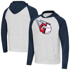 Cleveland Guardians Antigua Urgent Pullover Hoodie - Heather Navy/Gray - MLB Online