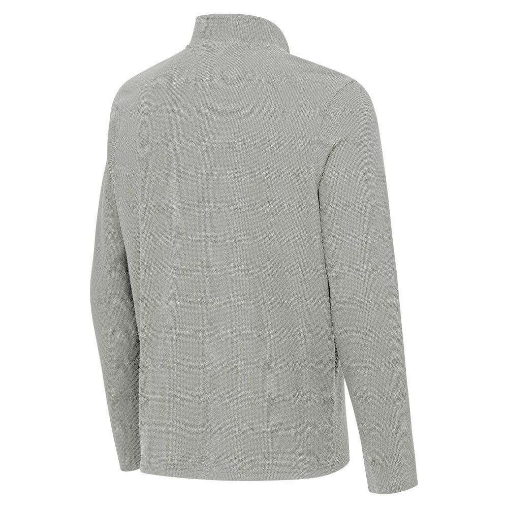 Los Angeles Dodgers Antigua Sync Tri-Blend Quarter-Zip Pullover - Heather Gray - MLB Sale