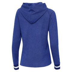 Toronto Blue Jays Antigua Women's Trek Pullover Hoodie - Heather Royal - MLB Lifestyle