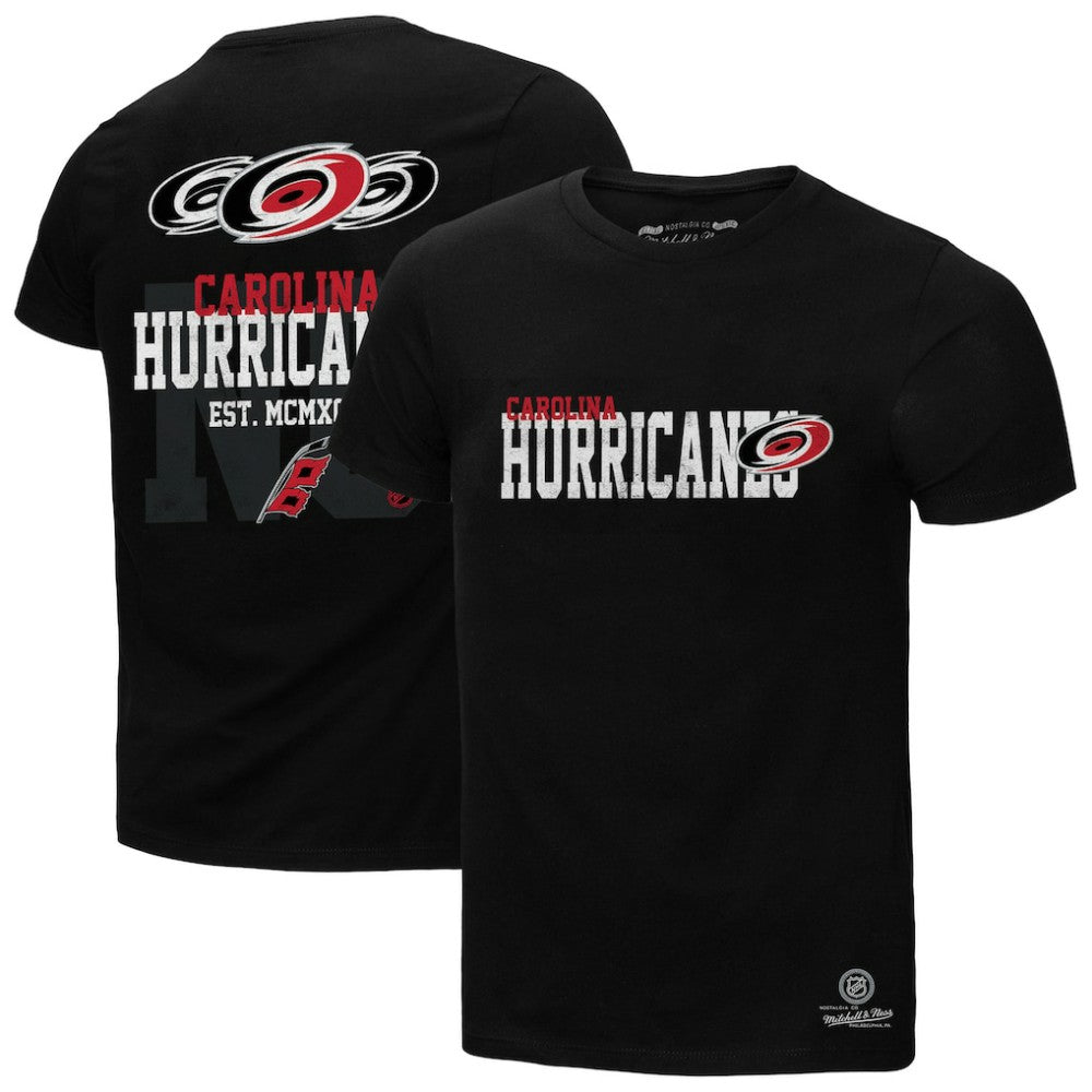 Carolina Hurricanes Mitchell & Ness Home T-Shirt - Black - NHL 203151840