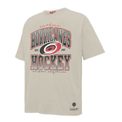 Carolina Hurricanes Mitchell & Ness Women's Dump & Chase Boyfriend T-Shirt - Cream - NHL 203151850