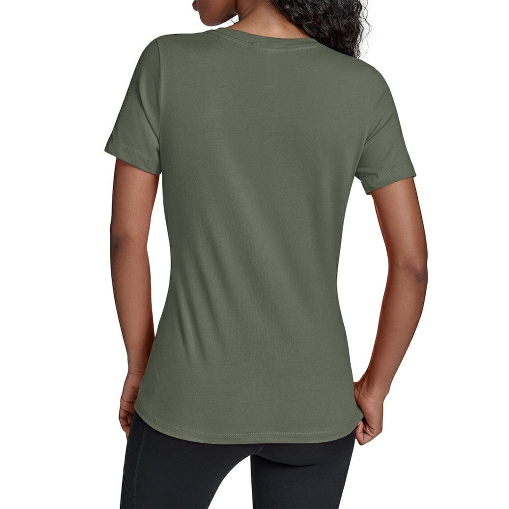 Athletics Starter Women's Team Color Shading V-Neck T-Shirt - Green - MLB Sale