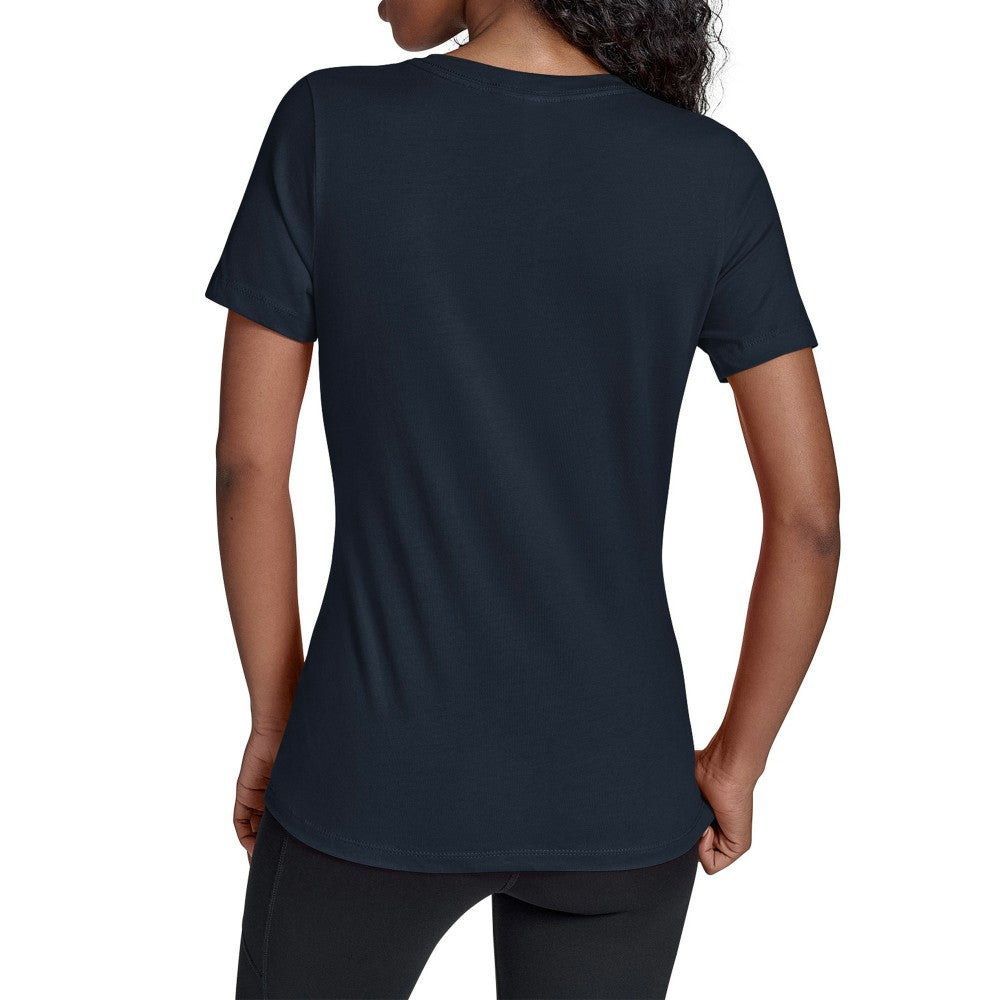 Cleveland Guardians Starter Women's Team Color Shading V-Neck T-Shirt - Navy - MLB Lifestyle