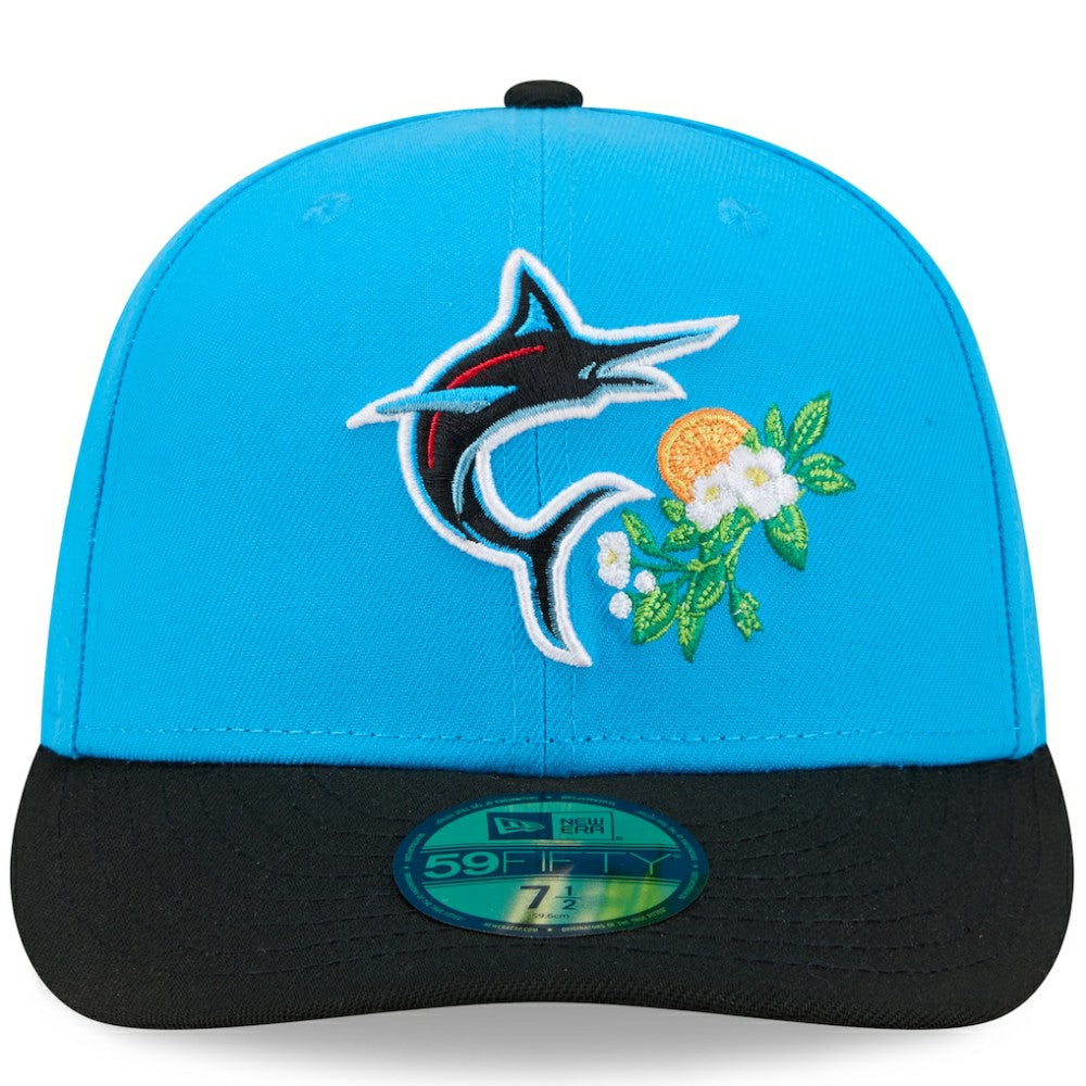 Miami Marlins New Era 2026 Spring Training 59FIFTY Fitted Hat - Blue/Black - New Era Online