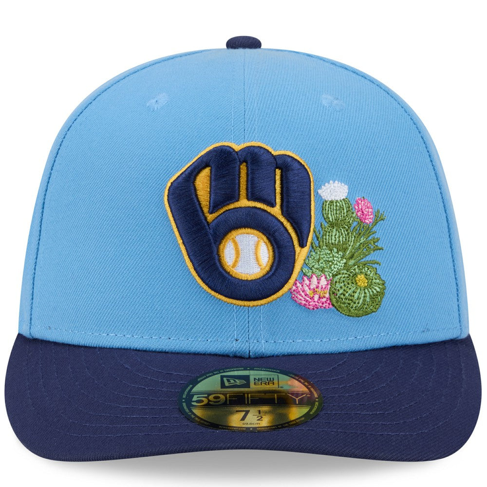 Milwaukee Brewers New Era 2026 Spring Training 59FIFTY Fitted Hat - Light Blue/Navy - New Era Discount