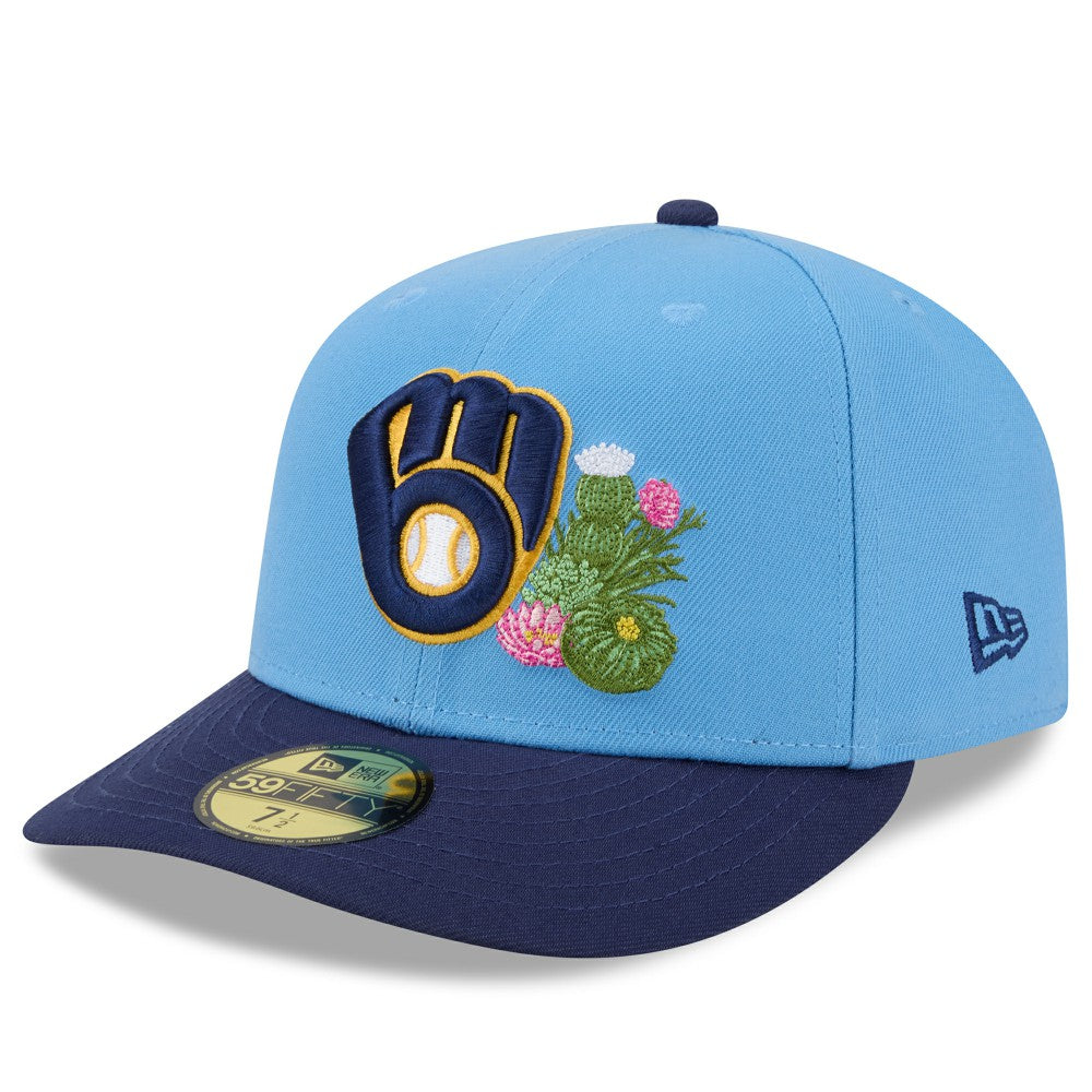 Milwaukee Brewers New Era 2026 Spring Training 59FIFTY Fitted Hat - Light Blue/Navy - New Era Discount