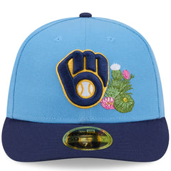 Milwaukee Brewers New Era 2026 Spring Training Low Profile 59FIFTY Fitted Hat - Light Blue/Navy - New Era on Sale