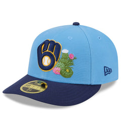 Milwaukee Brewers New Era 2026 Spring Training Low Profile 59FIFTY Fitted Hat - Light Blue/Navy - New Era on Sale