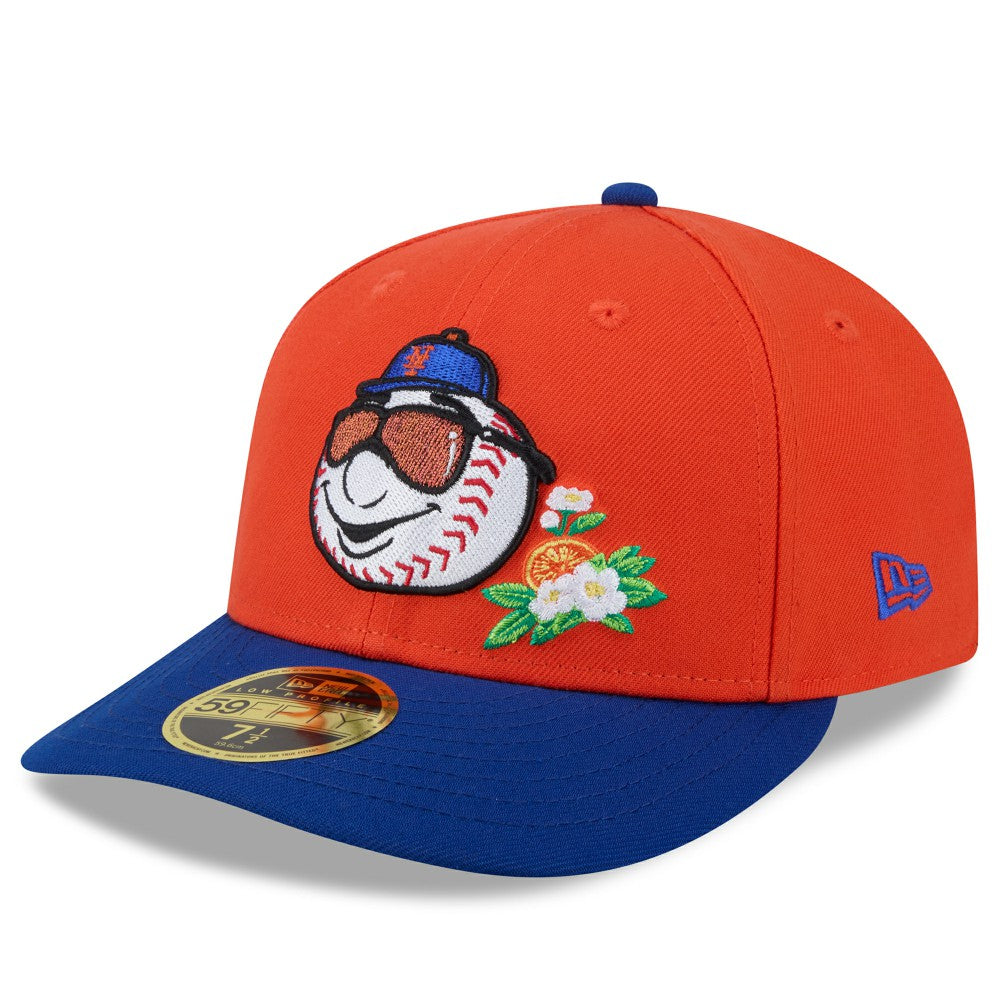New York Mets New Era 2026 Spring Training Low Profile 59FIFTY Fitted Hat - Orange/Royal - New Era Discount