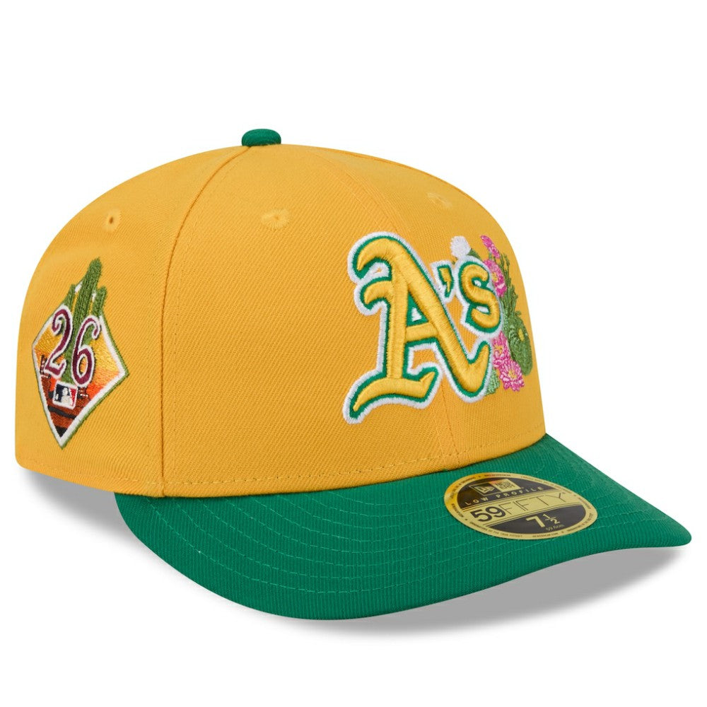Athletics New Era 2026 Spring Training Low Profile 59FIFTY Fitted Hat - Gold/Green - New Era Online