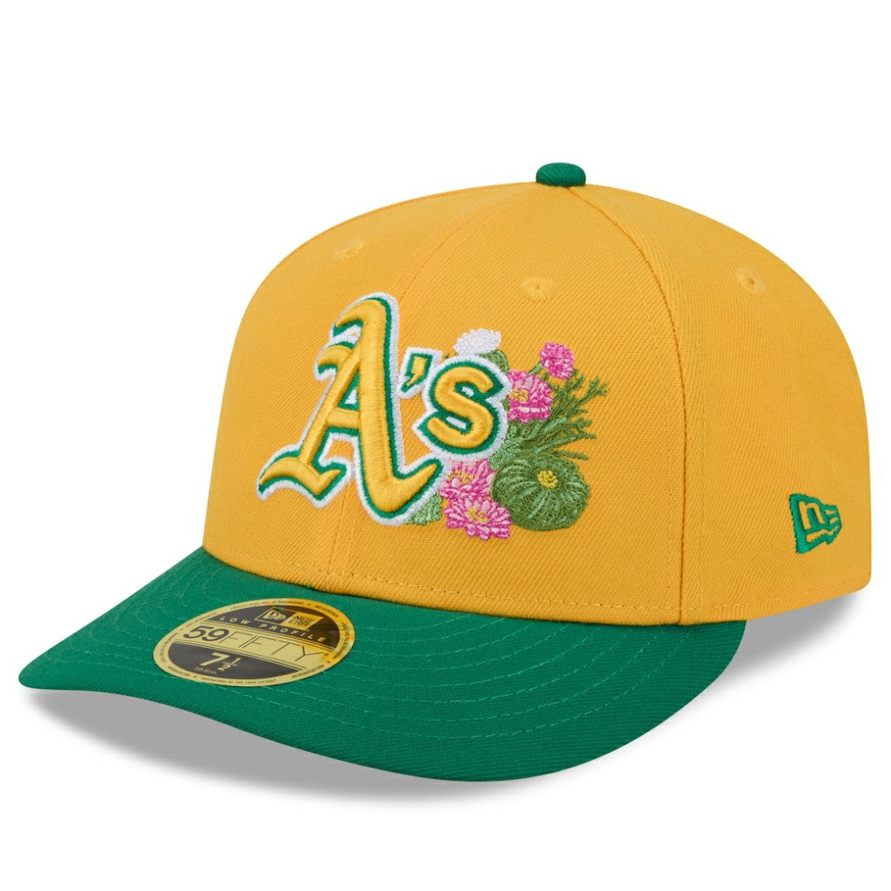 Athletics New Era 2026 Spring Training Low Profile 59FIFTY Fitted Hat - Gold/Green - New Era Online