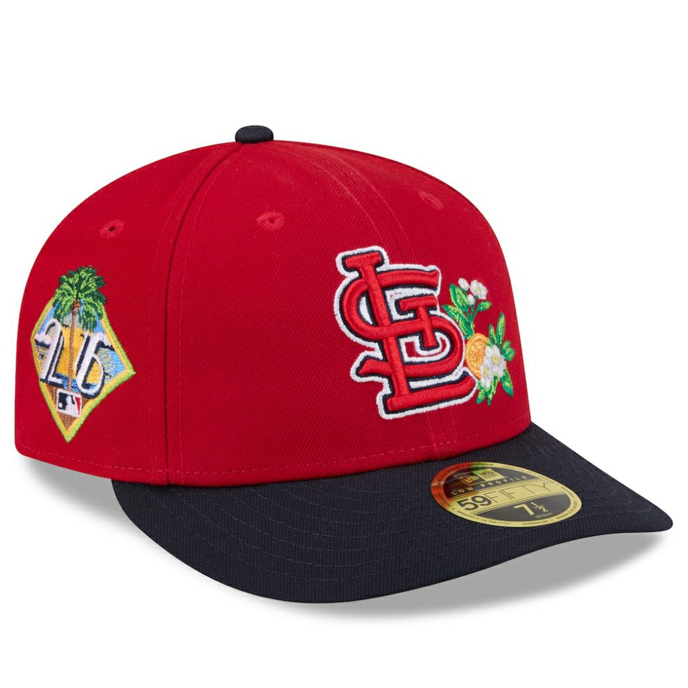 St. Louis Cardinals New Era 2026 Spring Training Low Profile 59FIFTY Fitted Hat - Red/Navy - New Era Online