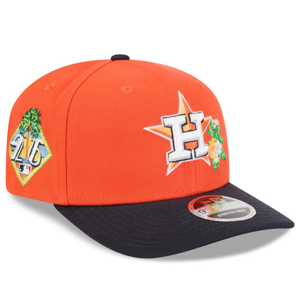 Houston Astros New Era 2026 Spring Training 9SEVENTY Adjustable Hat - Orange/Navy - New Era Online