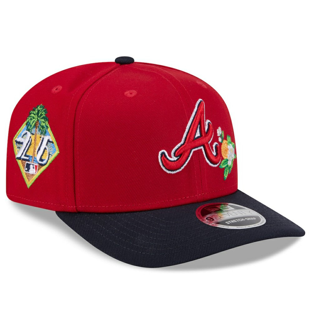 Atlanta Braves New Era 2026 Spring Training 9SEVENTY Adjustable Hat - Red/Navy - New Era Lifestyle
