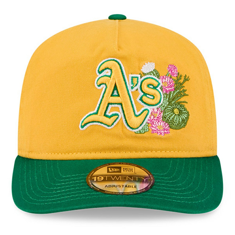 Athletics New Era Youth 2026 Spring Training 19TWENTY Adjustable Hat - Gold/Green - New Era Online