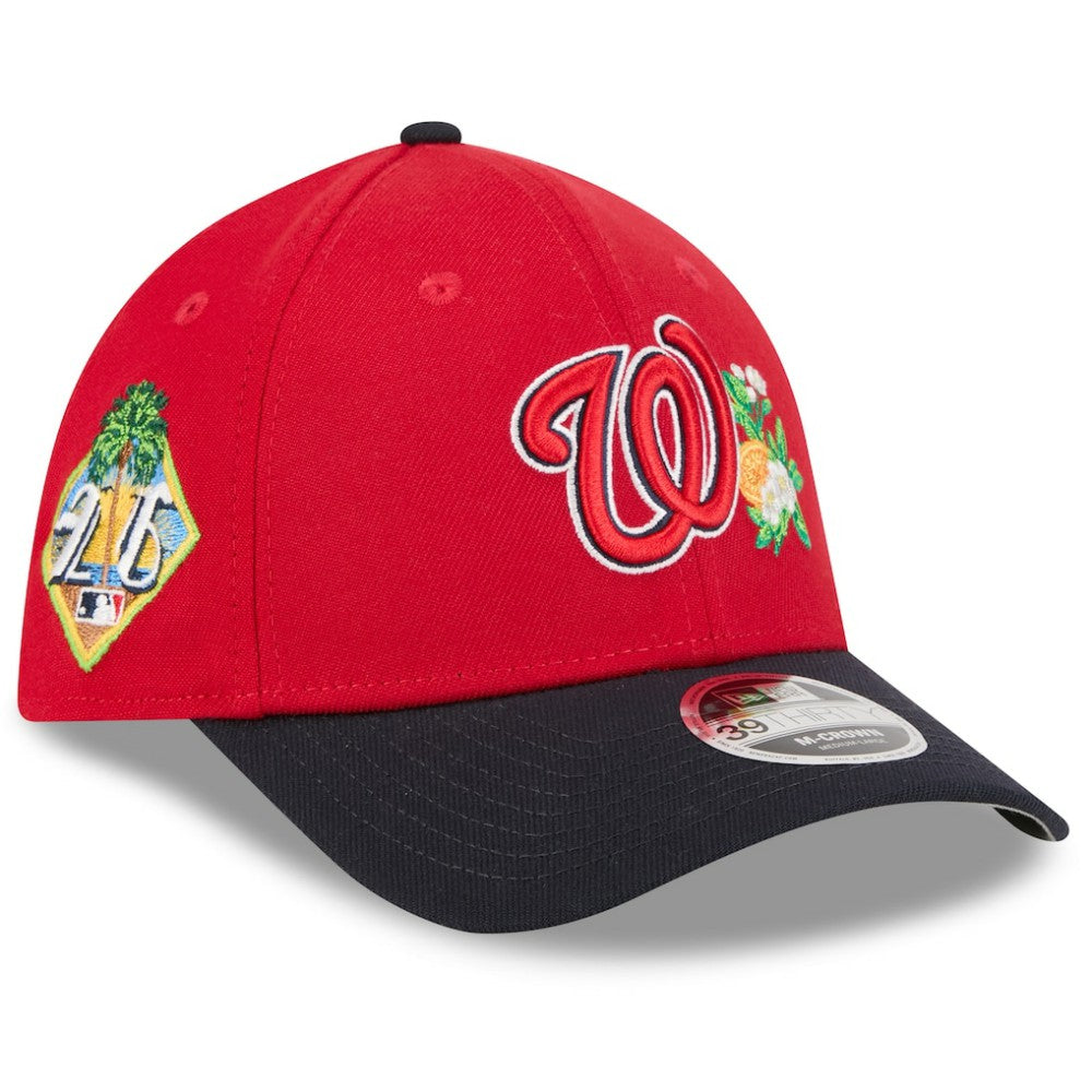 Washington Nationals New Era 2026 Spring Training M-Crown 39THIRTY Flex Hat - Red/Navy - New Era Discount